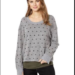 Splendid Gray Knit with Black Accents